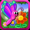 Flutter Garden - Tap Butterfly to catch flowers (free game)