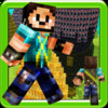 Pixelman Block World in minecraft style