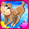 Animal Puzzle - Common Animals Shape , Name & Sound Puzzles