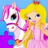 Princess Pony Puzzles - Free Animated Kids Jigsaw Puzzle with Princesses and Ponies!