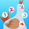 123 Farm counting game for children: Learn to count the numbers 1-10 with pets and animals of the barn