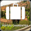 Map Poitou Charentes, France (Golden Forge)