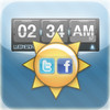 Quick Glance - Free Weather Forecast, Clock and Alerts with Facebook, Twitter Friend Integration