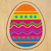 Wood Puzzle Easter Colors HD