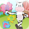 Farm Animal Puzzles - Educational Preschool Learning Games for Kids & Toddlers