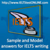 IELTS writing model and sample for iPad