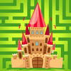 A Labyrinth Coloring Book & Learning Game for Toddlers: Cool Castle Maze