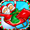 Santa & Mrs. Clause Ski Adventure - Best Action Racing Game