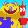 Monster Vs Robot Puzzle - Animated Kids Jigsaw Puzzles with Monsters and Robots - By Apps Kids Love, Inc!