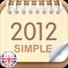 2012 UK Calendar : Simple