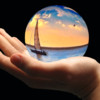 Crystal ball camera --- to take a magic crystal ball effect photograph in real-time