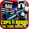 Cops N Robbers 3D Wars in the Space Multiplayer with skin exporter for Minecraft