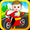 Baby Bike - Pretend Play Motorbike Game for Toddlers with Preschool Songs!