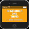 Remember One Thing Wallpaper Note