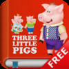 The Three Little Pigs and Big Bad Wolf - Free Interactive Bedtime Story Book for Kids & Fun Games Place