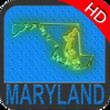 Maryland nautical chart HD: marine & lake gps waypoint, route and track for boating cruising fishing yachting sailing diving