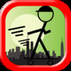 Stickman Skateboard Hill Ride